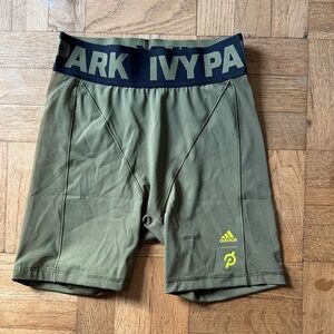 Peloton & IVY PARK Khaki Green Performance Shorts